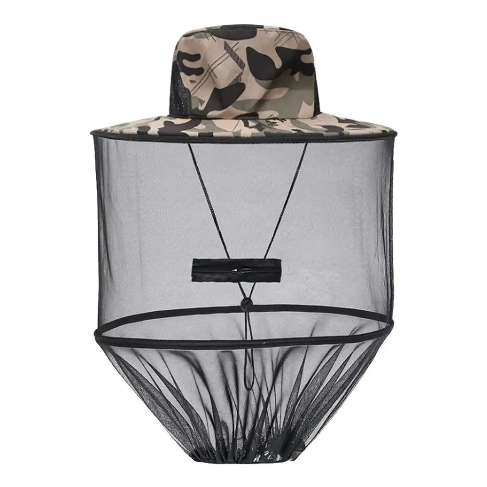 Outdoor Mosquito Hat with Hidden Net