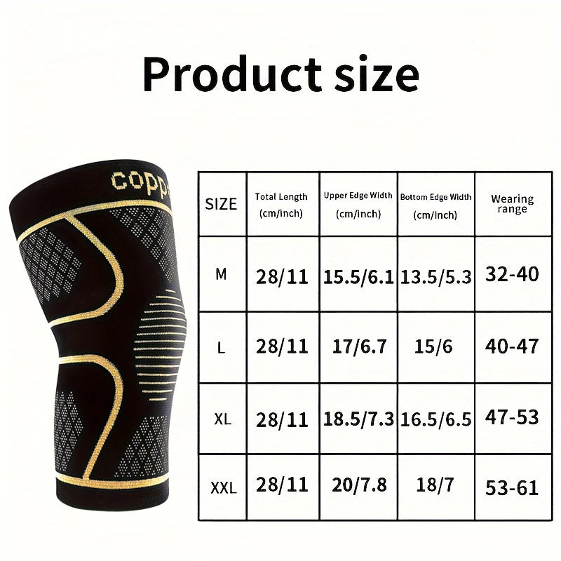 2-Pack Copper Ion Sports Knee Pads
