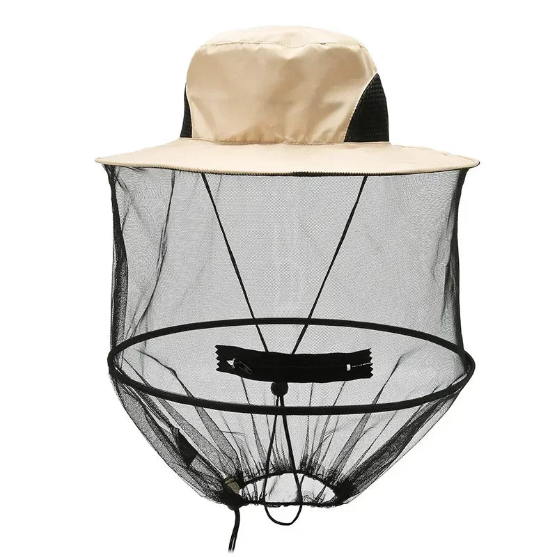 Outdoor Mosquito Hat with Hidden Net