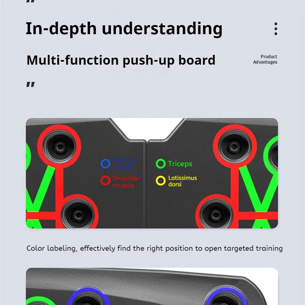 Foldable Push-Up Board Home Fitness Trainer