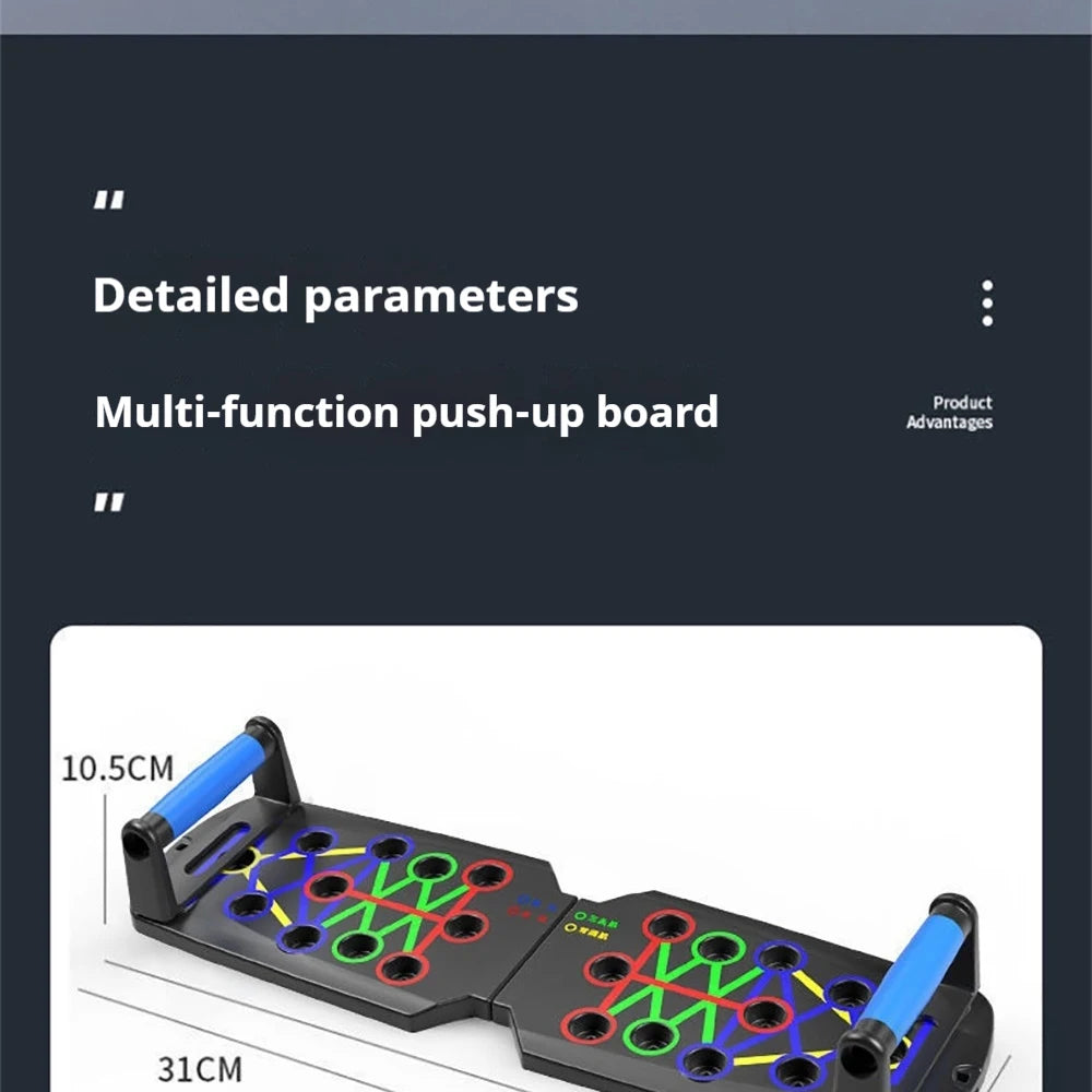 Foldable Push-Up Board Home Fitness Trainer
