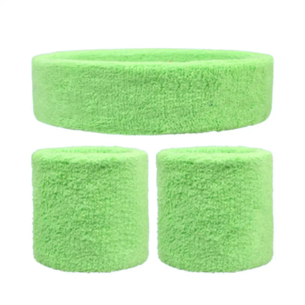 3-Piece Sports Headband & Wristband Set