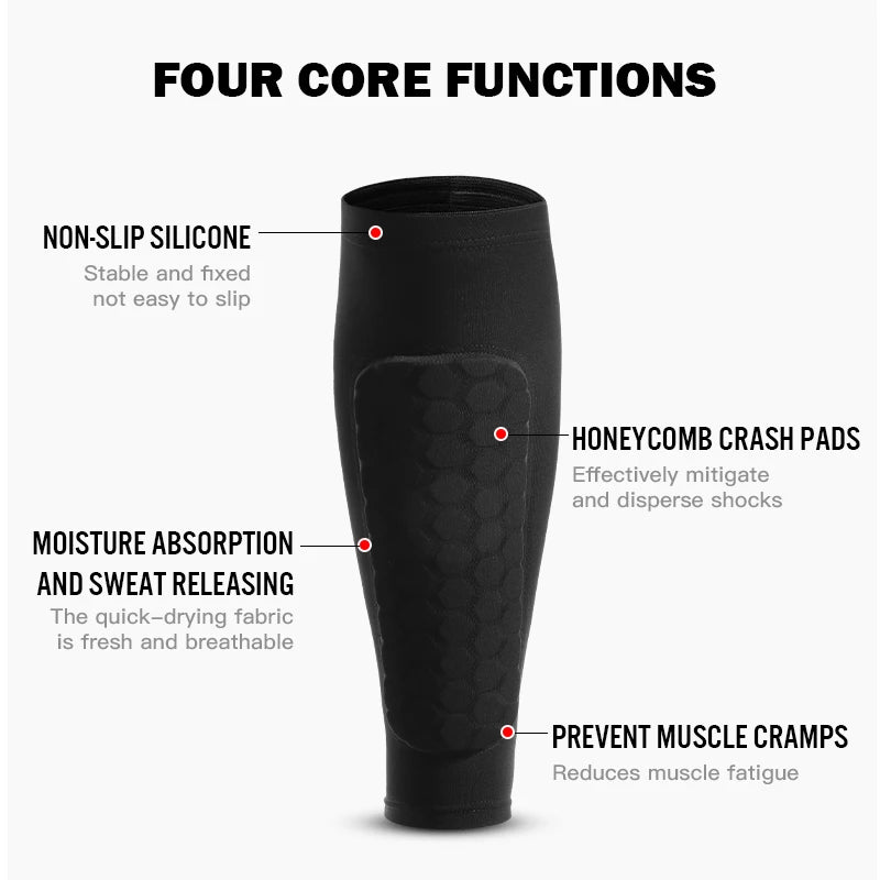 Football Shin Guard Compression Sleeve