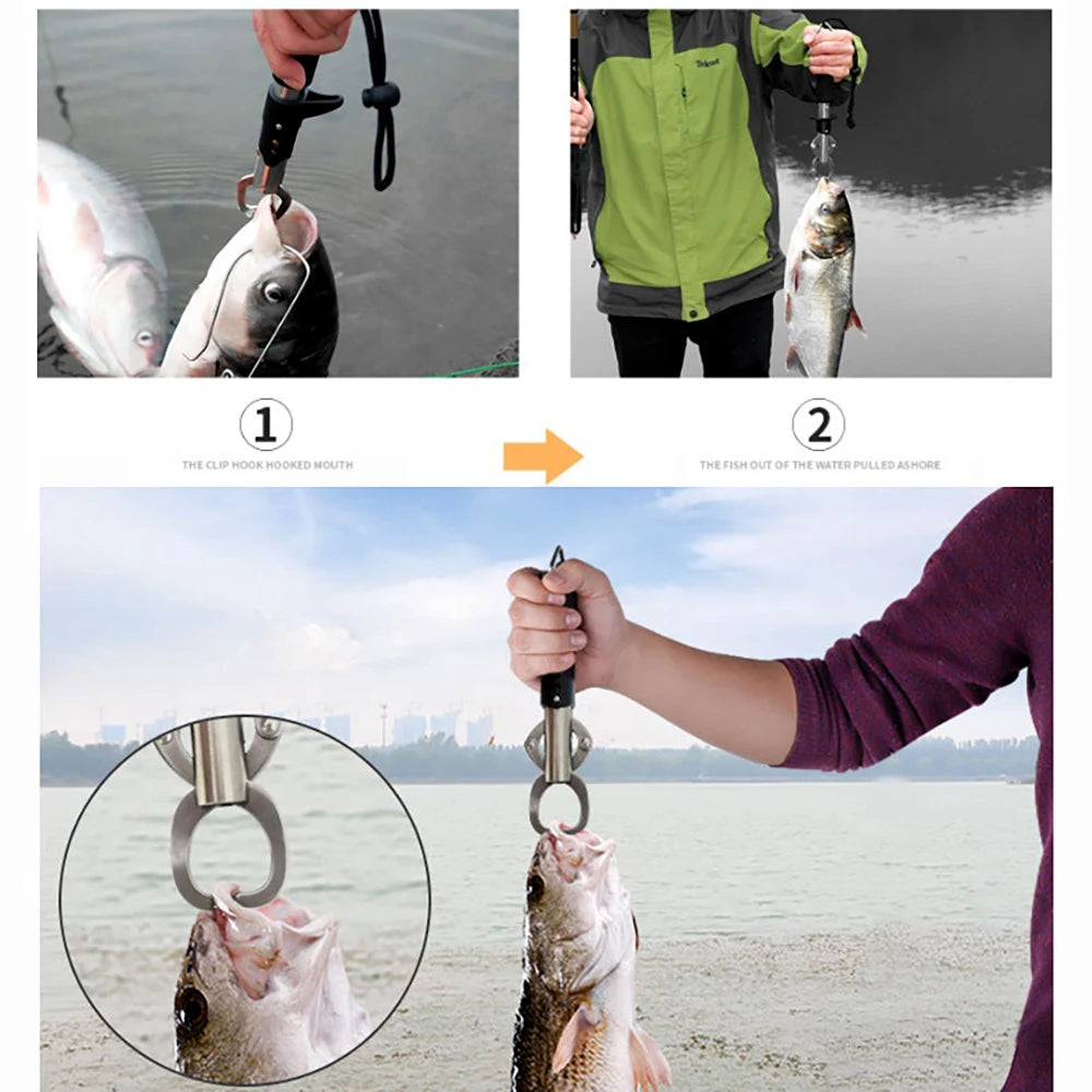 Stainless Steel Fishing Pliers & Fish Gripper Set