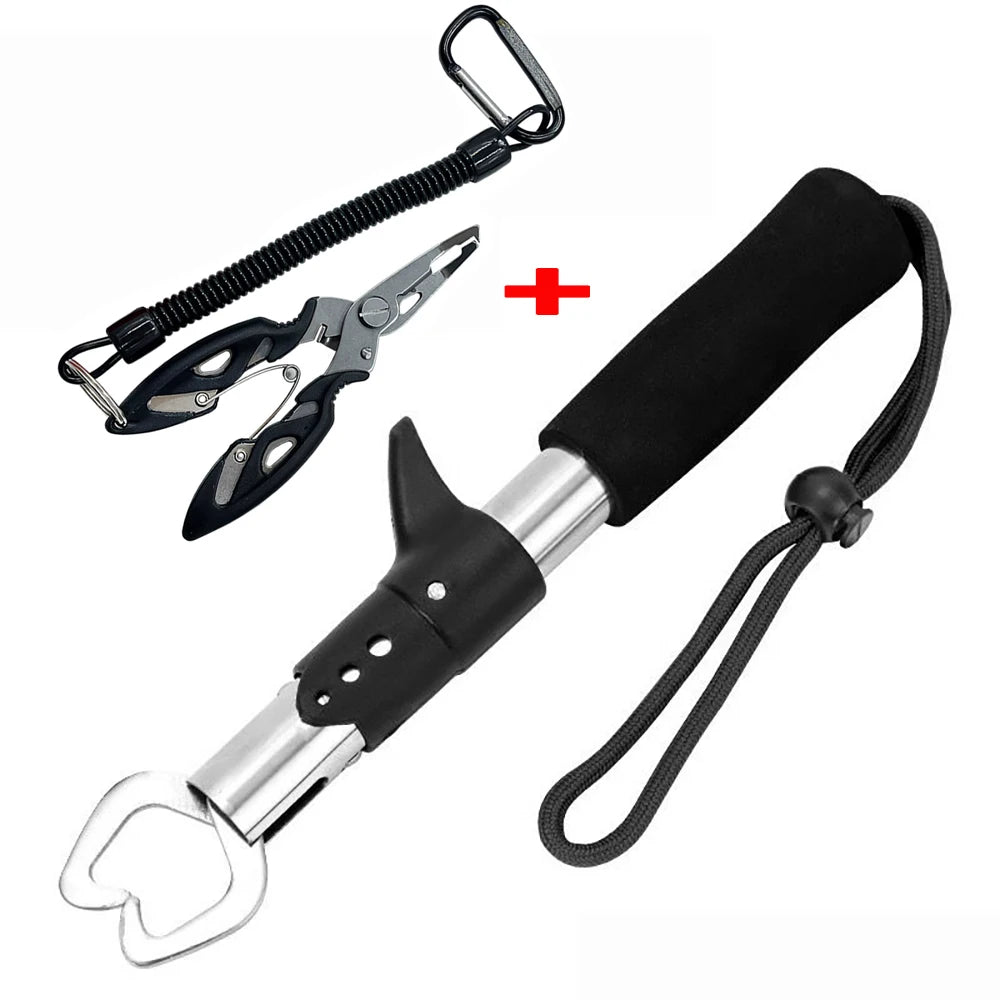 Stainless Steel Fishing Pliers & Fish Gripper Set