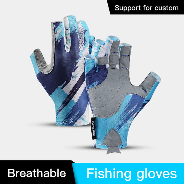 UV Protection Half-Finger Fishing Gloves