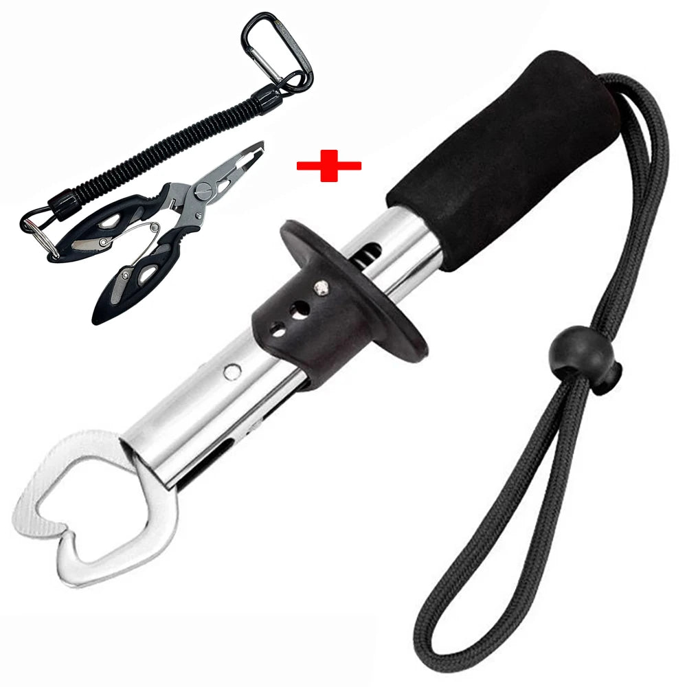 Stainless Steel Fishing Pliers & Fish Gripper Set