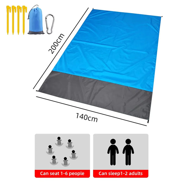 Extra Large Waterproof Sand-Free Beach Mat
