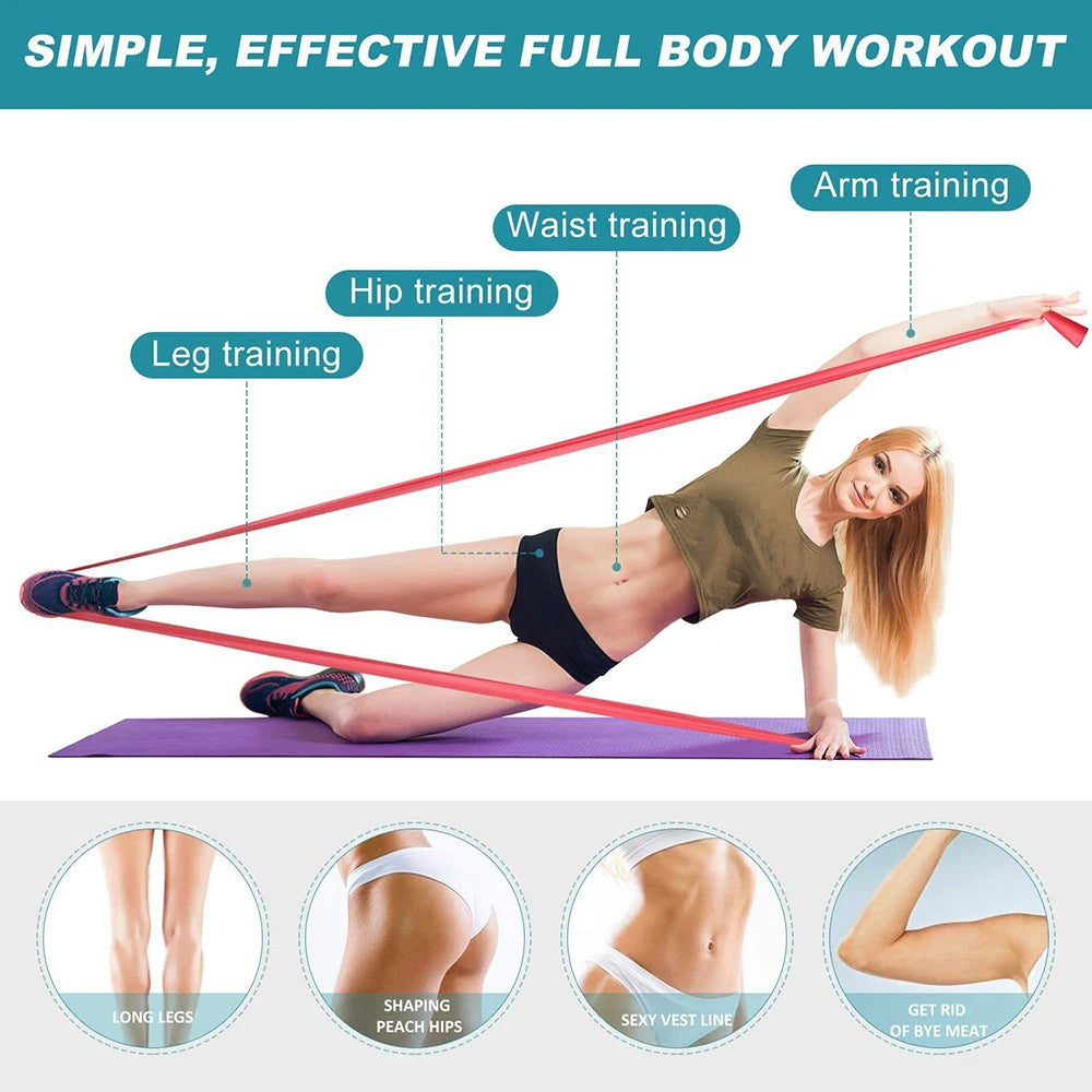 Natural Latex Yoga Resistance Bands