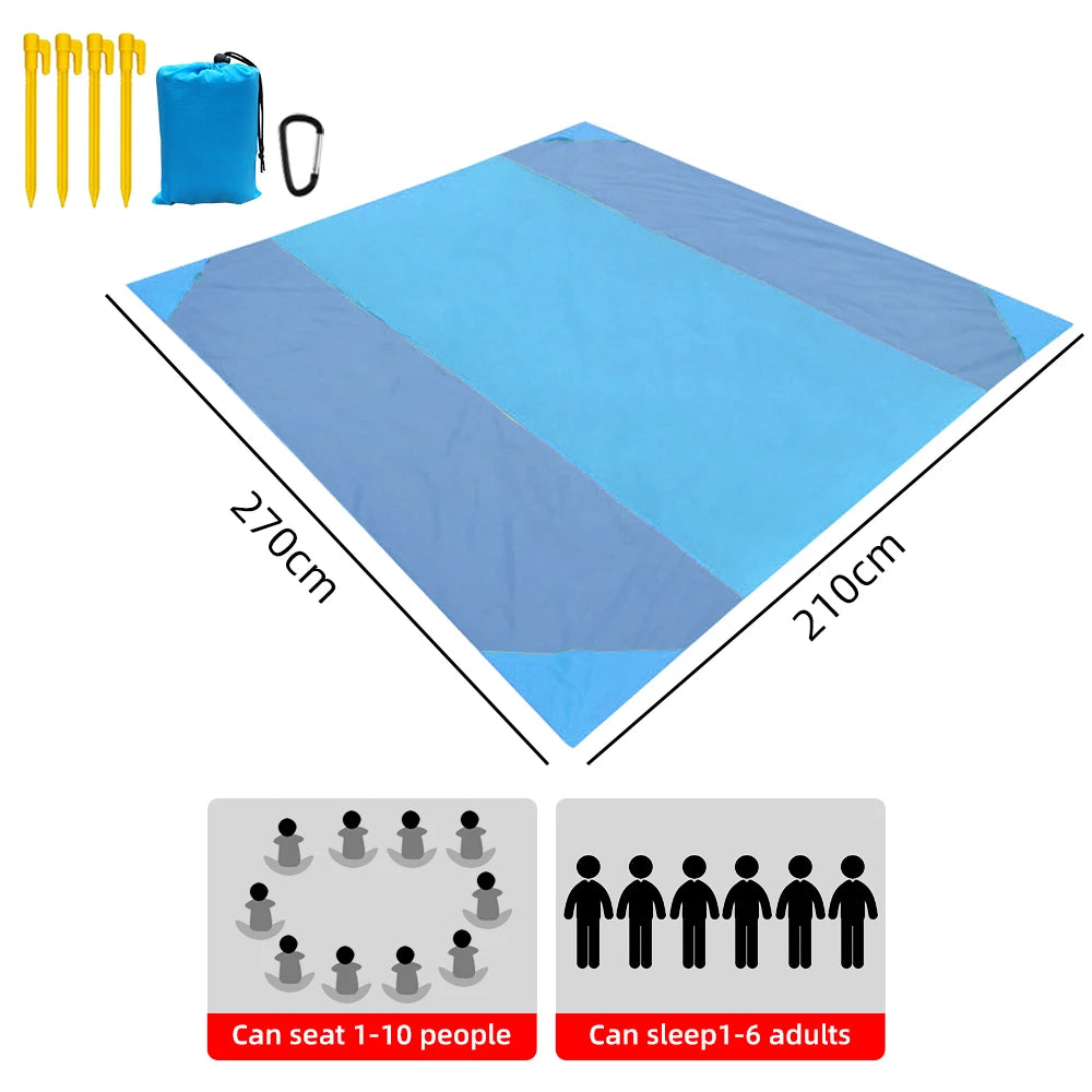 Extra Large Waterproof Sand-Free Beach Mat