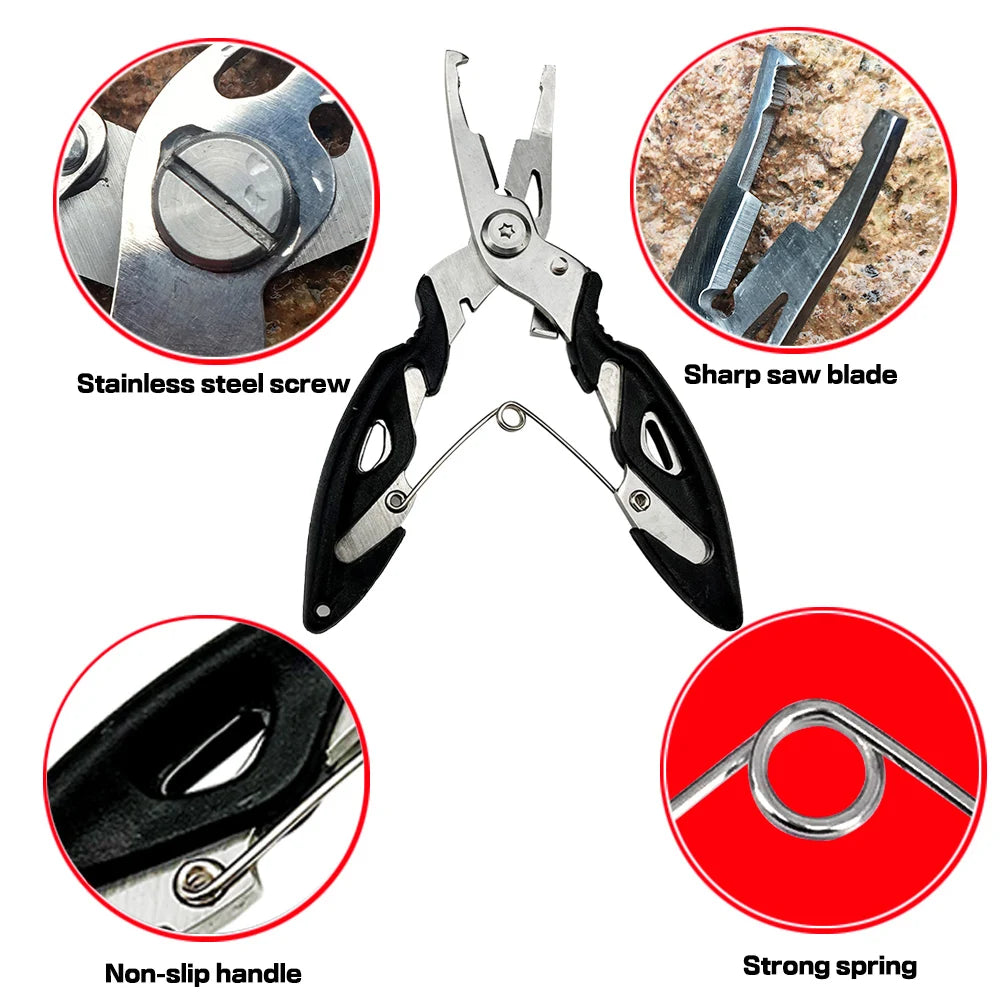 Stainless Steel Fishing Pliers & Fish Gripper Set