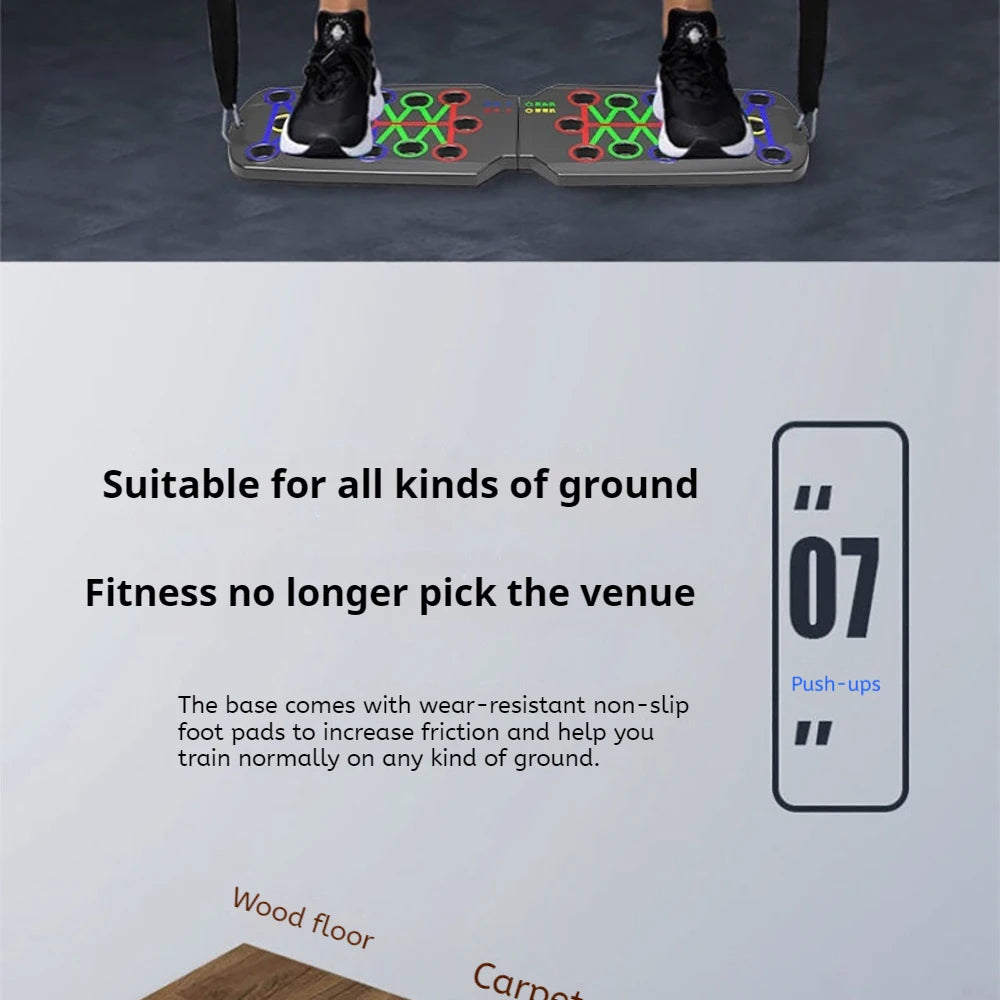 Foldable Push-Up Board Home Fitness Trainer
