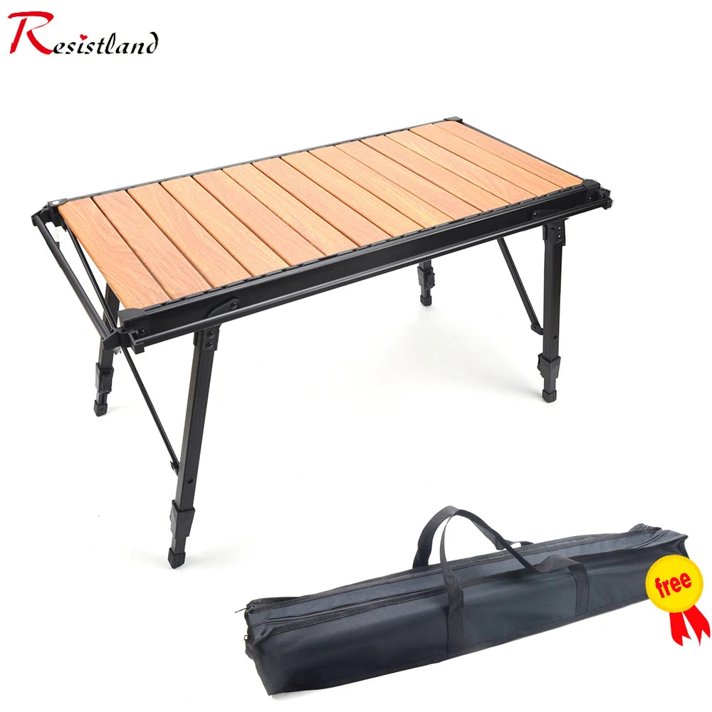 Portable Folding IGT Wood Camp Table