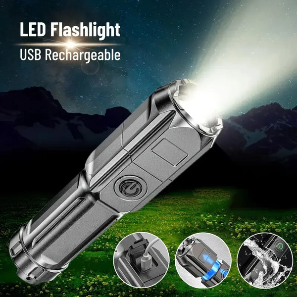 Rechargeable LED Tactical Flashlight