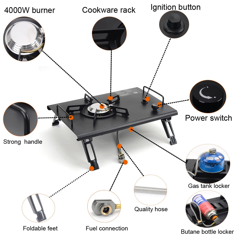 Portable Folding IGT Wood Camp Table