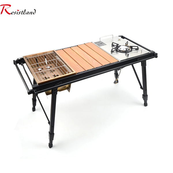 Portable Folding IGT Wood Camp Table