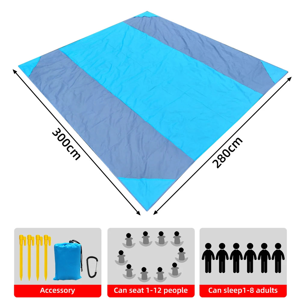 Extra Large Waterproof Sand-Free Beach Mat